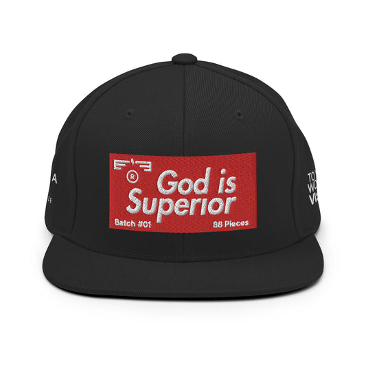 Hat 007 "God Is - Superior" Snapback