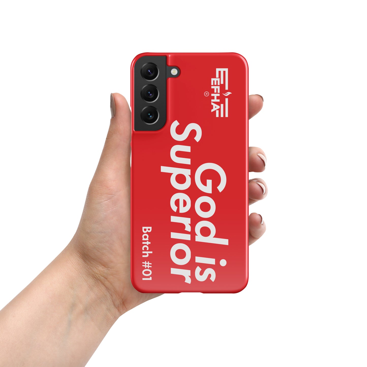 002 Samsung® "God Is Superior" Snap case