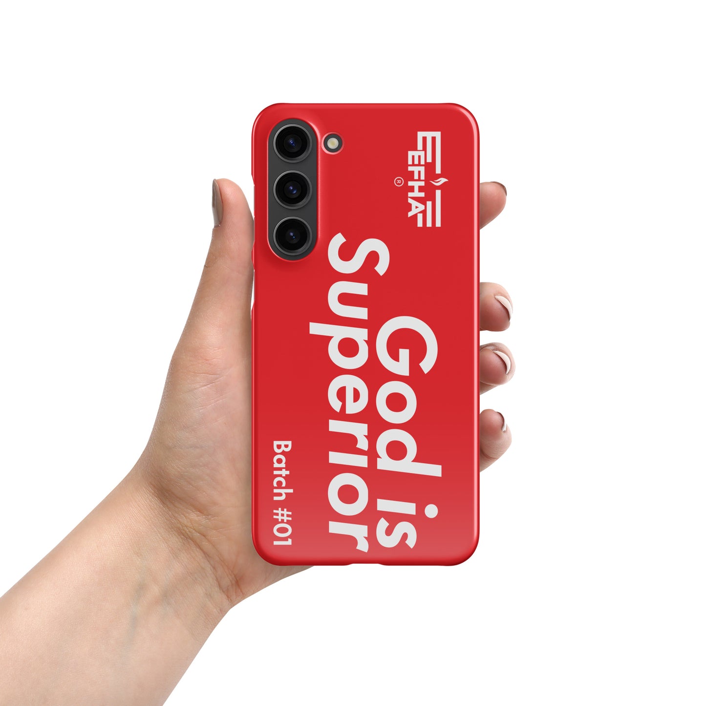 002 Samsung® "God Is Superior" Snap case