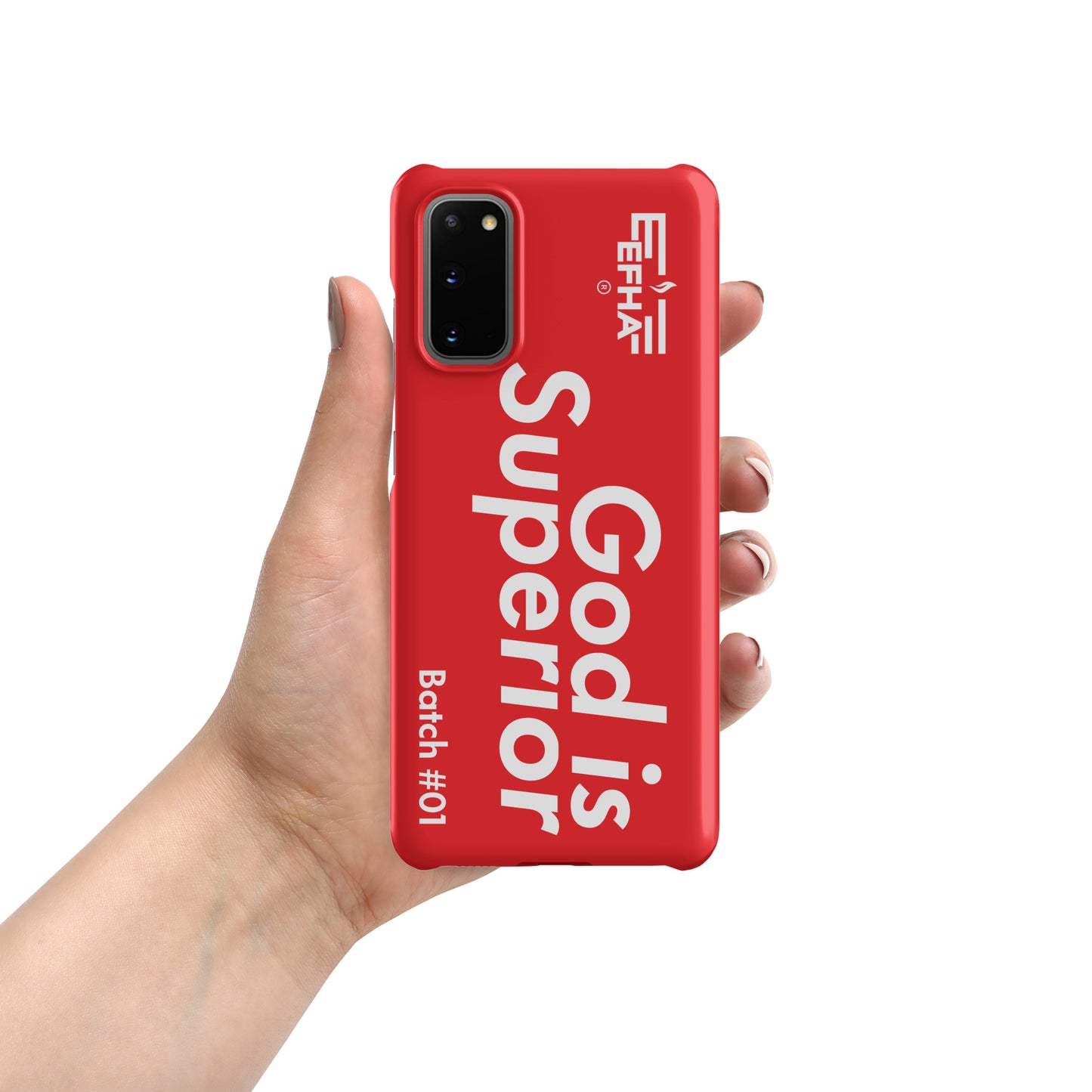 002 Samsung® "God Is Superior" Snap case