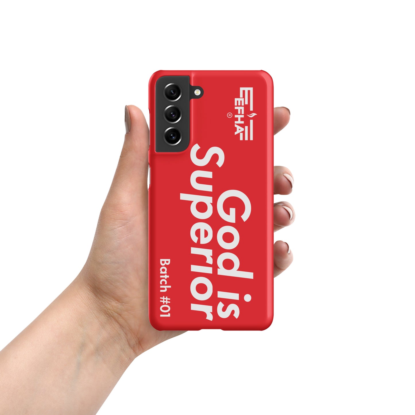 002 Samsung® "God Is Superior" Snap case