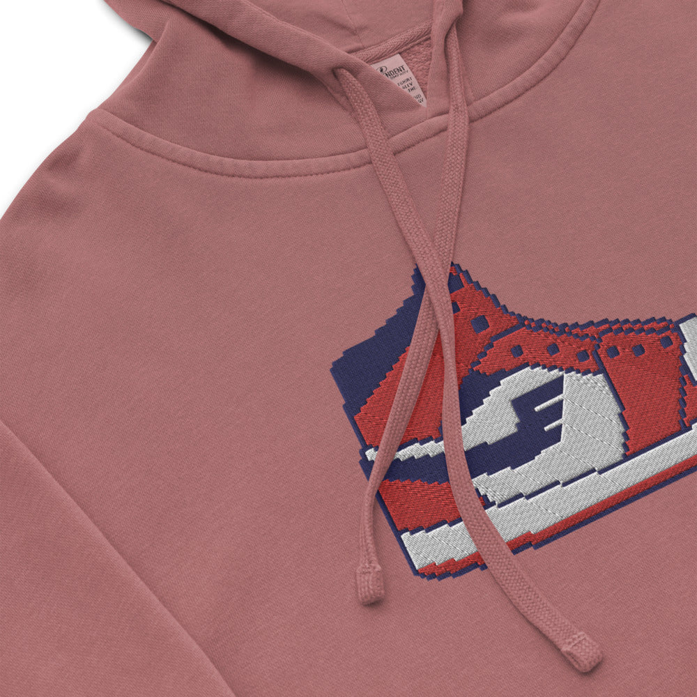 Hoodie 004 - E F H A® Athletics "Flight" Sun-dyed